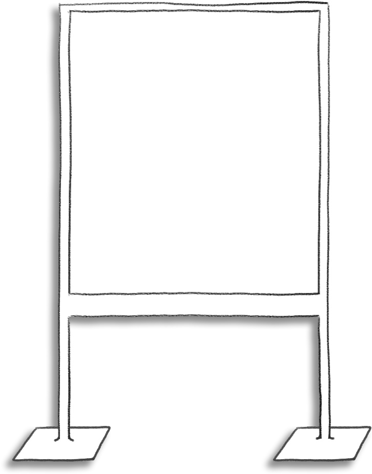 デジタル文具 立て看板風ふせん