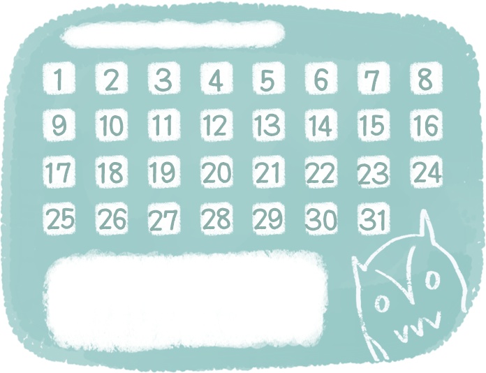 【デジタル手帳素材】北欧風イラストハビットトラッカーふせん