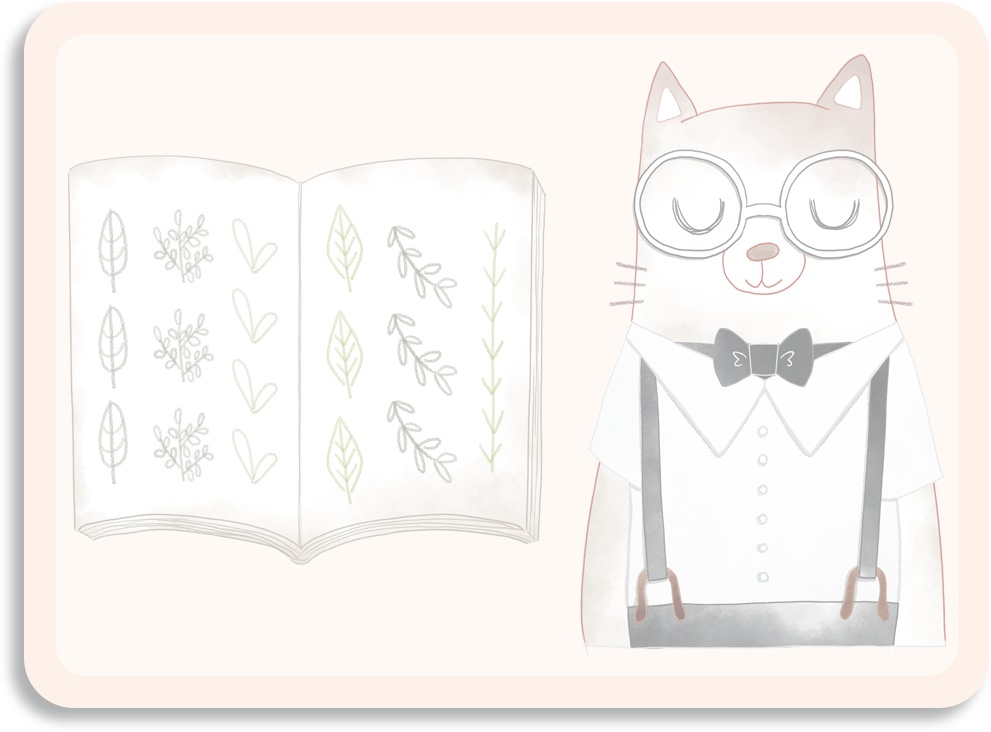 【デジタル手帳素材】水彩風どうぶつイラストふせん