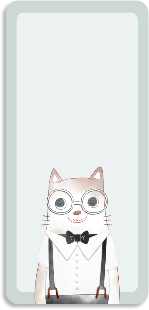 【デジタル手帳素材】水彩風どうぶつイラストふせん