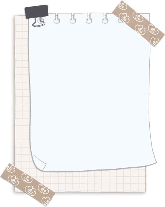 【デジタル手帳素材】色んな可愛いマステ付きふせん風デジタルステッカー