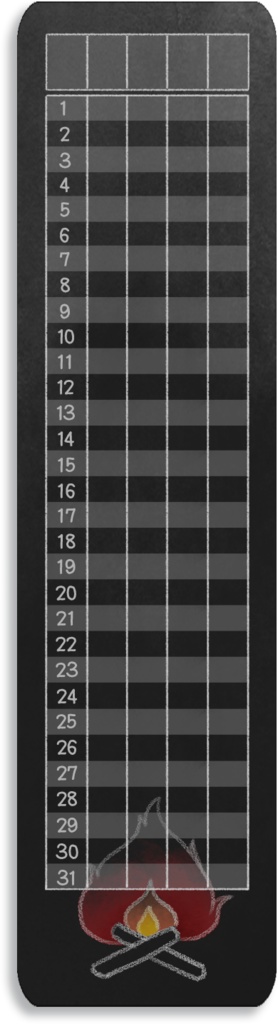 【デジタル手帳素材】宇宙でチルタイムなハビットトラッカーふせん