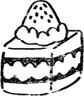 【デジタルプランナー用文具】手描き食べ物スタンプ