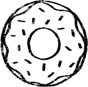 【デジタルプランナー用文具】手描き食べ物スタンプ