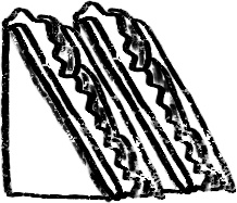 【デジタルプランナー用文具】手描き食べ物スタンプ