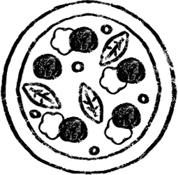 【デジタルプランナー用文具】手描き食べ物スタンプ