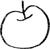 【デジタルプランナー用文具】手描き食べ物スタンプ