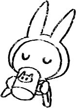 【デジタルプランナー用文具】ゆるうさ日常スタンプ(セリフ有)