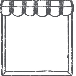 【デジタルプランナー用文具】カフェ風窓枠と植物イラストスタンプ