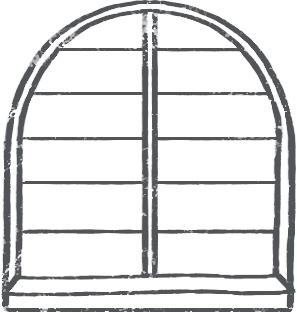 【デジタルプランナー用文具】カフェ風窓枠と植物イラストスタンプ
