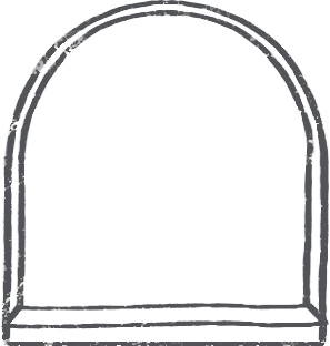 【デジタルプランナー用文具】カフェ風窓枠と植物イラストスタンプ