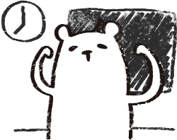 【デジタルプランナー用文具】ゆるくまビジネススタンプ(イラストのみ)