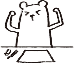 【デジタルプランナー用文具】ゆるくまビジネススタンプ(イラストのみ)