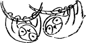 【デジタルプランナー用文具】なまけものビジネススタンプ(イラストのみ)