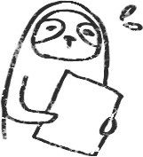 【デジタルプランナー用文具】なまけものビジネススタンプ(イラストのみ)