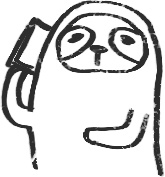 【デジタルプランナー用文具】なまけものビジネススタンプ(イラストのみ)