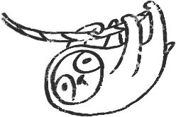 【デジタルプランナー用文具】なまけものビジネススタンプ(文字あり)