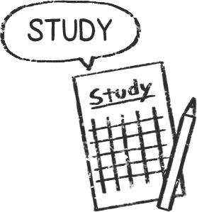 【デジタルプランナー用文具】シンプルかわいい手描き風学校スタンプ