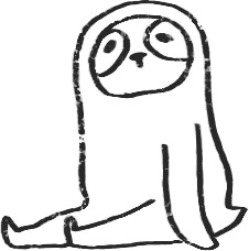 【デジタルプランナー用文具】なまけもの勉強スタンプ