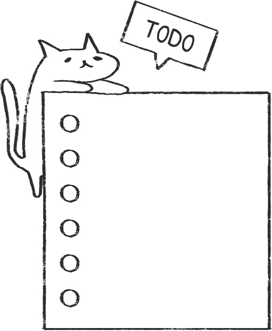 【デジタルプランナー用文具】ゆるねこ勉強スタンプ