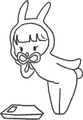 【デジタルプランナー用文具】ガーリーうさちゃんスタンプ