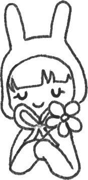 【デジタルプランナー用文具】ガーリーうさちゃんスタンプ