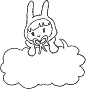 【デジタルプランナー用文具】ガーリーうさちゃんスタンプ