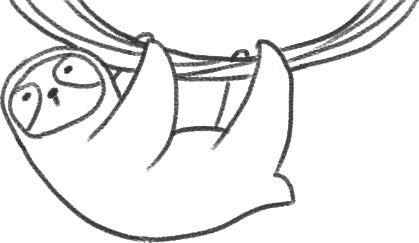 【デジタルプランナー用文具】なまけものスタンプ