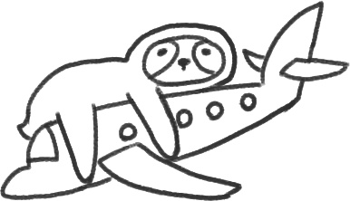 【デジタルプランナー用文具】なまけものスタンプ