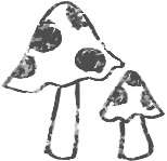 【デジタルプランナー用文具】森とキノコのスタンプ