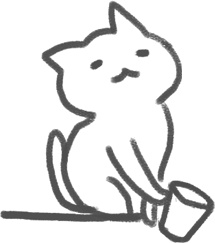 【デジタルプランナー用文具】ゆるねこふきだし付きスタンプ