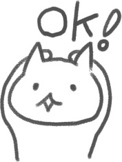 【デジタルプランナー用文具】ゆるねこふきだし付きスタンプ