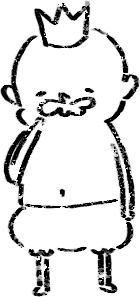 【デジタルプランナー用文具】褒めてくれる王様のイラストハンコ