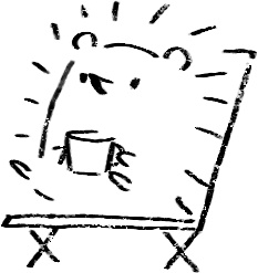 【デジタルプランナー用文具】素朴なハリネズミのハンコ