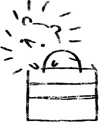 【デジタルプランナー用文具】素朴なハリネズミのハンコ