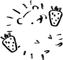 【デジタルプランナー用文具】素朴なハリネズミのハンコ