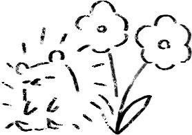 【デジタルプランナー用文具】素朴なハリネズミのハンコ