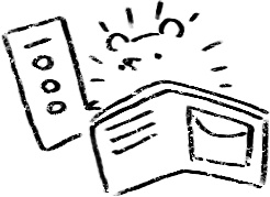 【デジタルプランナー用文具】素朴なハリネズミのハンコ