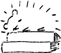 【デジタルプランナー用文具】素朴なハリネズミのハンコ