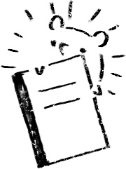 【デジタルプランナー用文具】素朴なハリネズミのハンコ