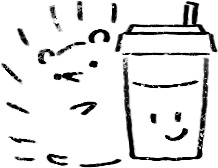 【デジタルプランナー用文具】素朴なハリネズミのハンコ