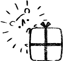 【デジタルプランナー用文具】素朴なハリネズミのハンコ