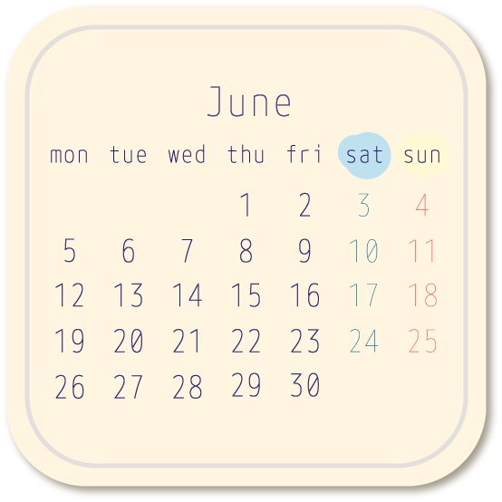 【デジタルプランナー用文具】2023年のカレンダー(ナチュラルカラー / ミニタイプ)