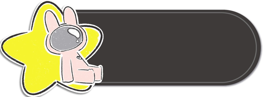 【デジタルプランナー用文具】ウサギの宇宙飛行士ふせん