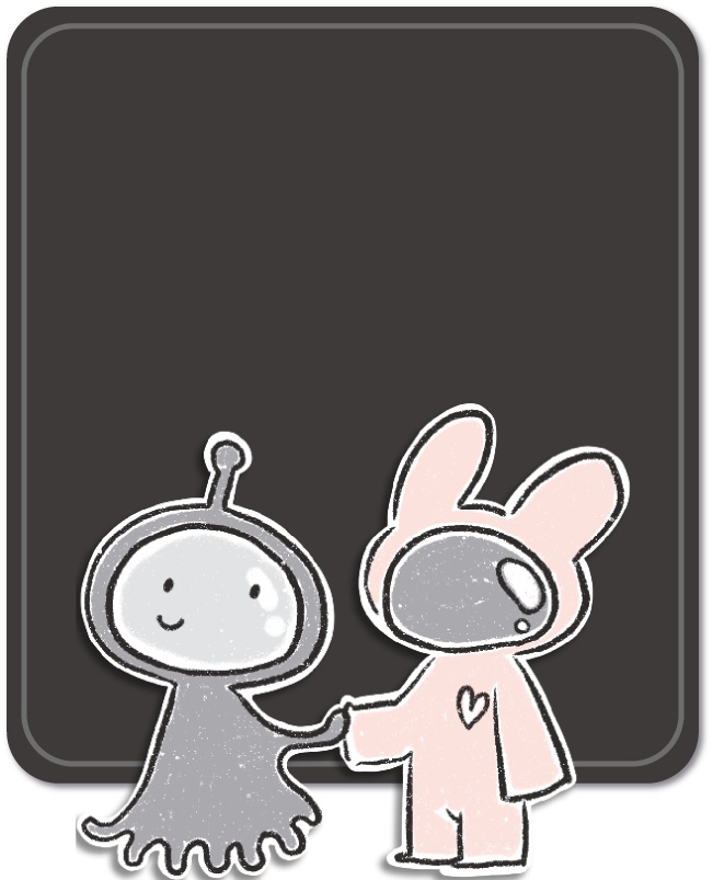 【デジタルプランナー用文具】ウサギの宇宙飛行士ふせん