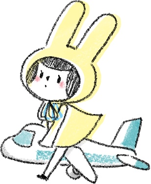 【デジタル手帳素材】らびこちゃんと夏の日常デジタルスタンプ