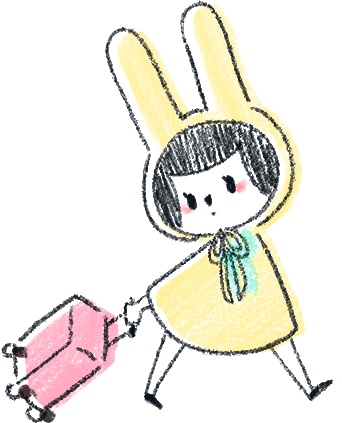 【デジタル手帳素材】らびこちゃんと夏の日常デジタルスタンプ