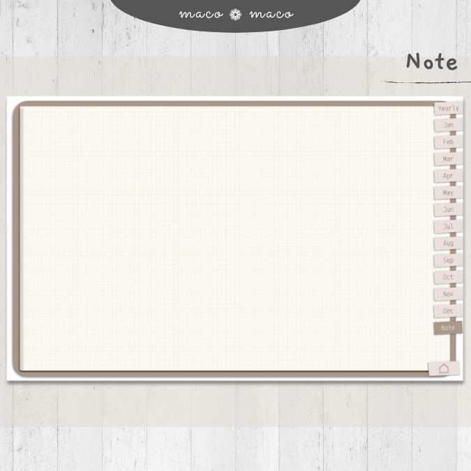 【2025年デジタルプランナー】【日曜始まり 祝日表記あり】"Cafétime" リンク付きPDF(monthly&weekly+ノート)ipad goodnotes プレゼント付き