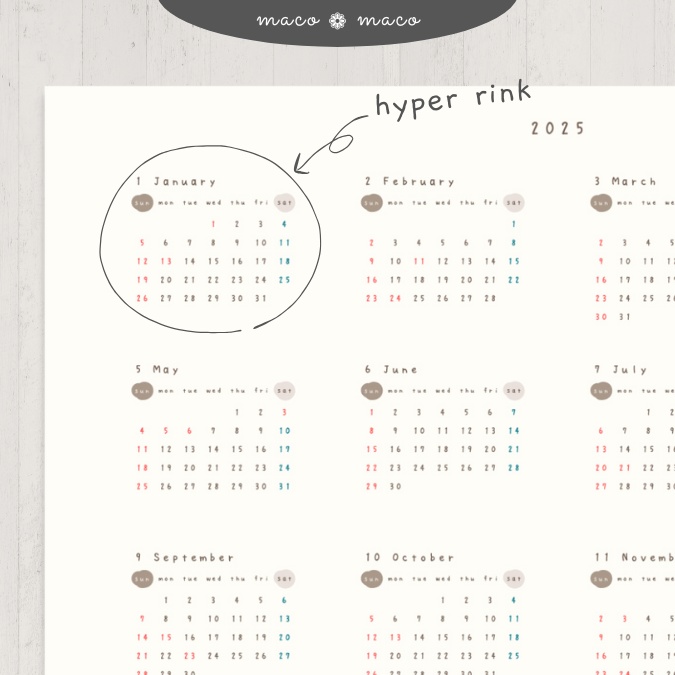 【2025年デジタルプランナー】【日曜始まり 祝日表記あり】"kawaii diary" リンク付きPDF(monthly&weekly+ノート)ipad goodnotes プレゼント付き