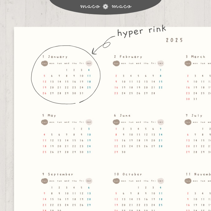 【2025年デジタルプランナー】【日曜始まり 祝日表記なし】"kawaii diary" リンク付きPDF(monthly&weekly+ノート)ipad goodnotes プレゼント付き